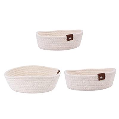 Best Deal for NZXVSE Woven Storage Baskets,3-Pack Stackable Nursery